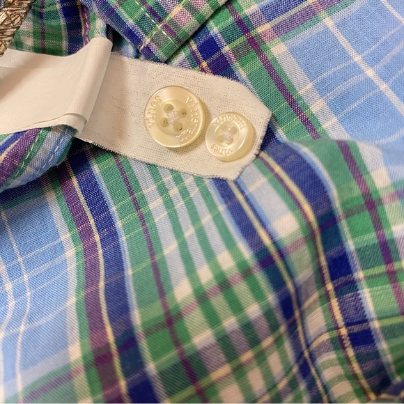 Vineyard Vines Slim Fit Tucker Shirt Mens Medium Light Blue Plaid Shep & Ian - Picture 9 of 12
